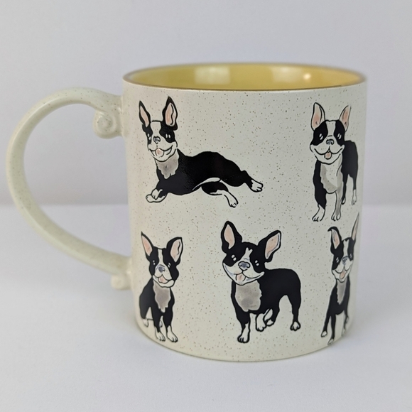 Boston Terrier Mug Ceramic Microwave Dishwasher Safe 21 fl oz Vanilla Bean NWT - Picture 5 of 9